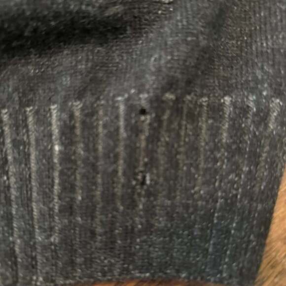 Straight Down High Quality Fraternity Black Full Zip Pullover - Picture 3 of 5